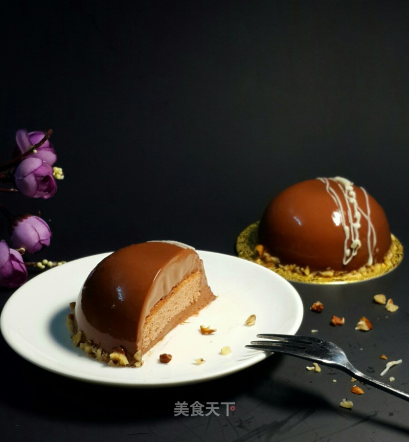 #柏翠大赛#mirror Chocolate Mousse recipe