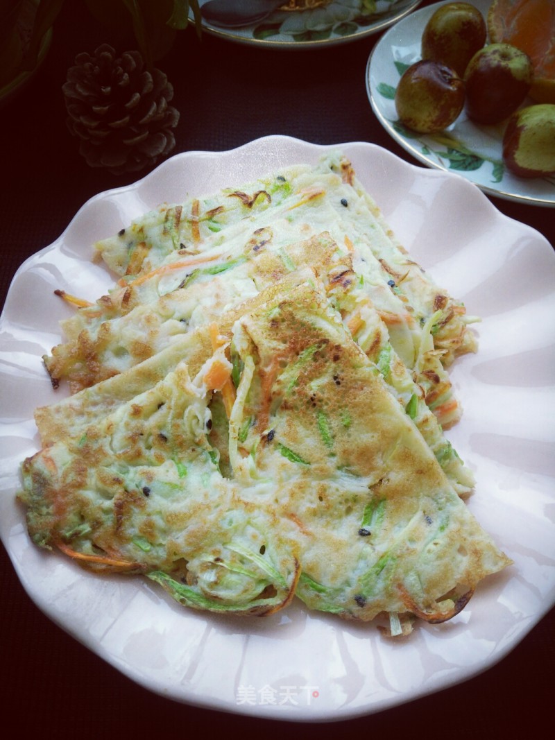 Zucchini and Carrot Egg Pancakes recipe