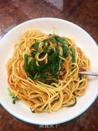 Three Silk Fried Noodles recipe