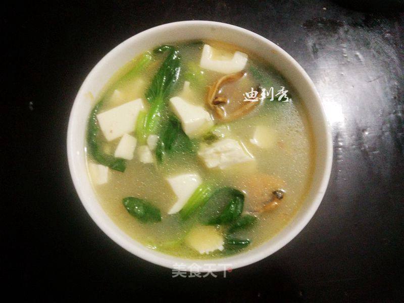 Mussel Tofu Soup recipe