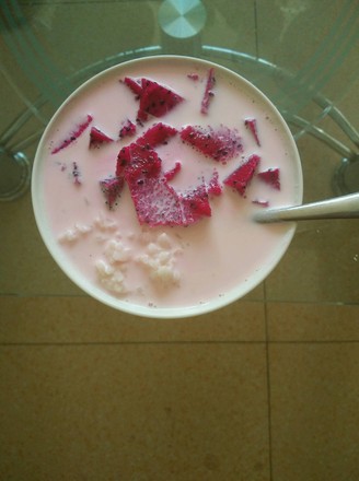 Milk Rice Pitaya Porridge recipe