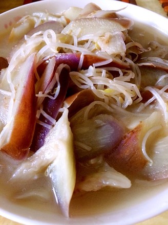 Eggplant with Bean Sprouts in Chicken Sauce recipe