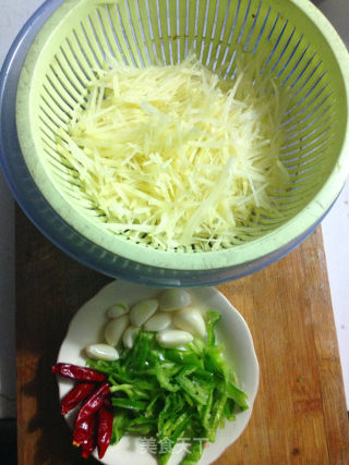 Garlic Potato Shreds recipe