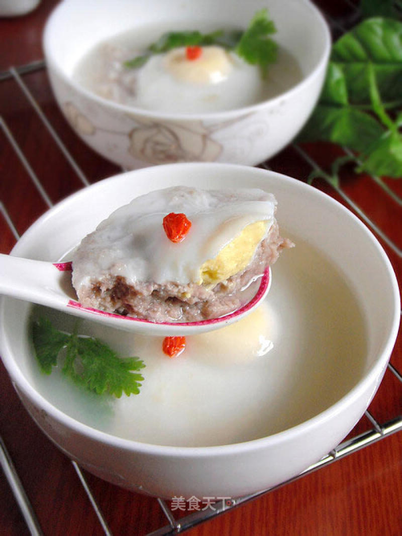 Steamed Poached Meat Cake recipe