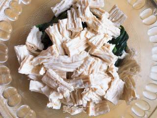 Beancurd Spinach recipe