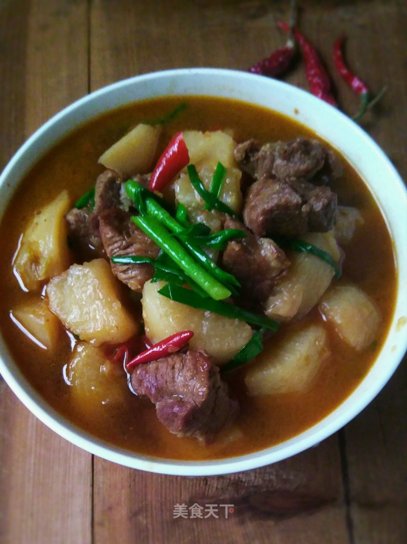 Electric Pressure Cooker Version-beef Tenderloin Stewed with Radish recipe