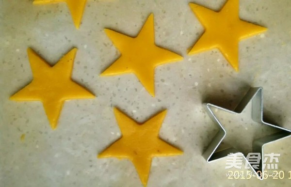 Colorful Star Sugar Butter Biscuits recipe