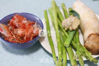 Teriyaki Shrimp Sauce with Asparagus and King Pleurotus recipe