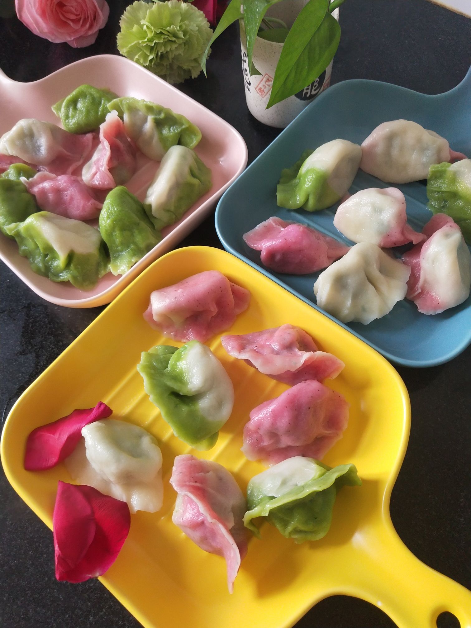 Colorful Dumplings recipe