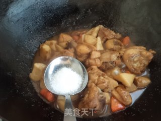 Roasted King Pleurotus with Drumsticks recipe