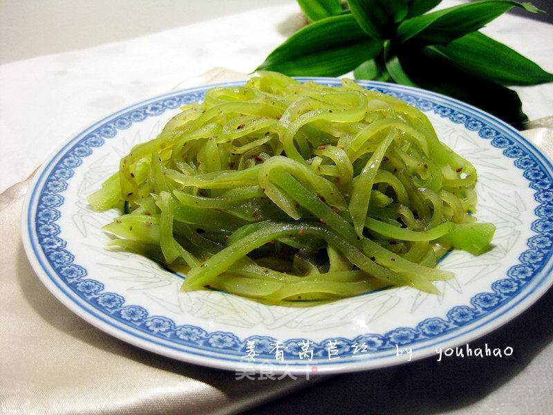 Kuaishou Dishes--ginger Fragrant Lettuce Shreds recipe