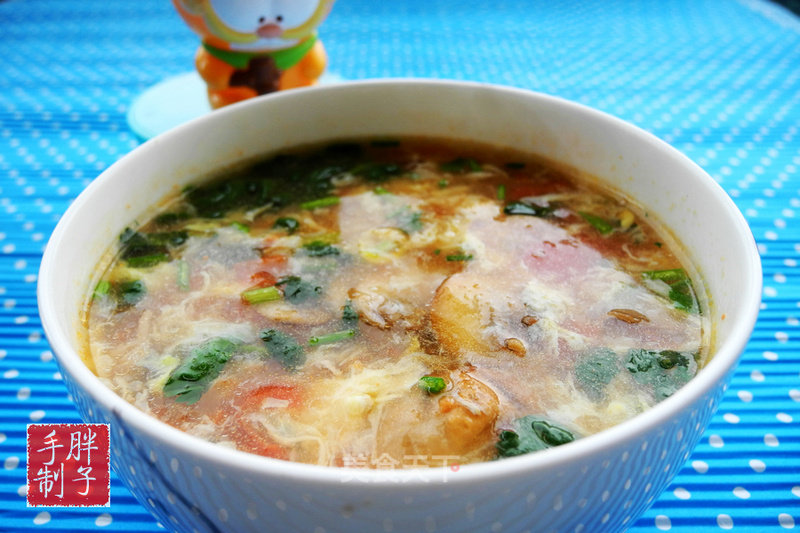 Tomato and Mushroom Egg Soup recipe