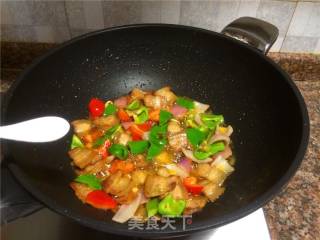 Three-color Twice-cooked Pork recipe