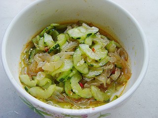 [summer Cold Dish] Cucumber Mixed with Jellyfish recipe