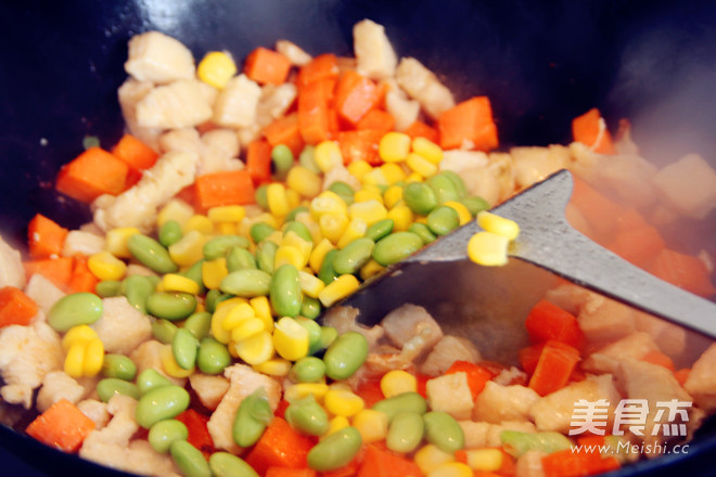Colorful Chicken Stewed Rice recipe