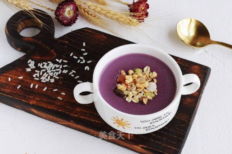 Purple Sweet Potato Oatmeal Rice Cereal recipe