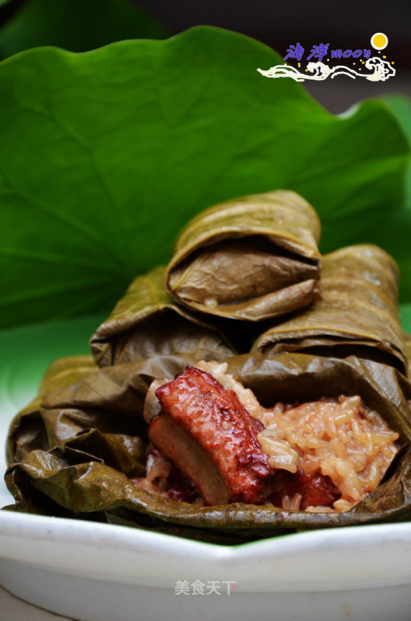 Lotus Leaf Glutinous Rice Pork Ribs recipe