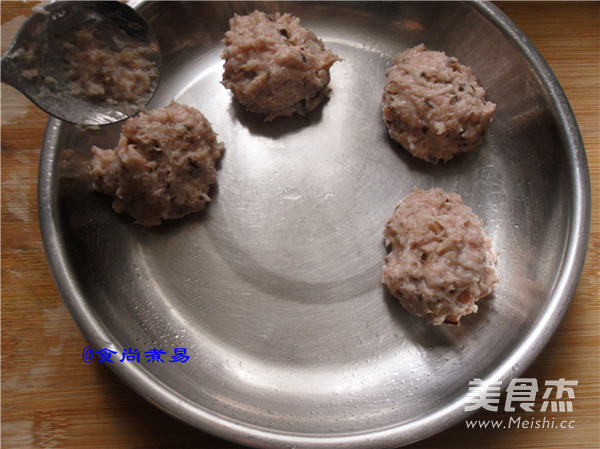 Homemade Handmade Mushroom Pork Balls recipe