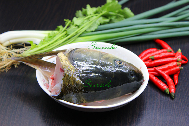 Steamed Fish Head with Chopped Pepper recipe