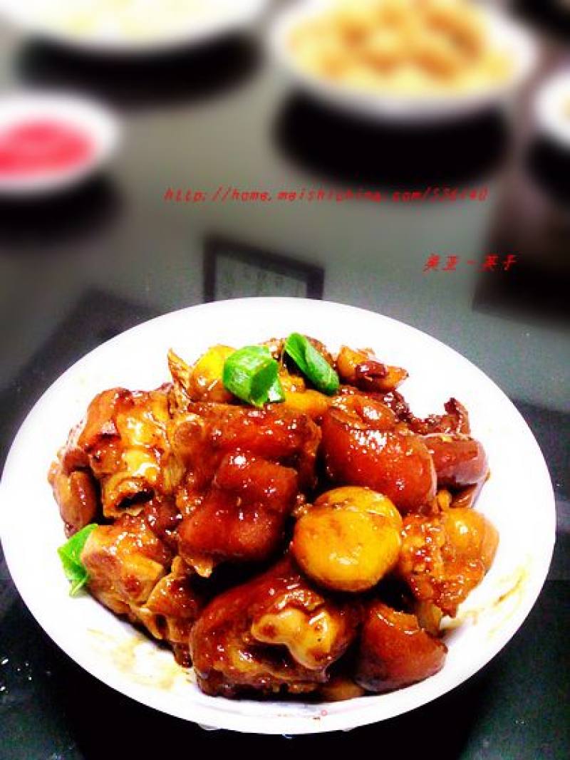 [fragrant Soft Q Glutinous] Chestnut Braised Pig's Feet---with Universal Brine Sauce recipe