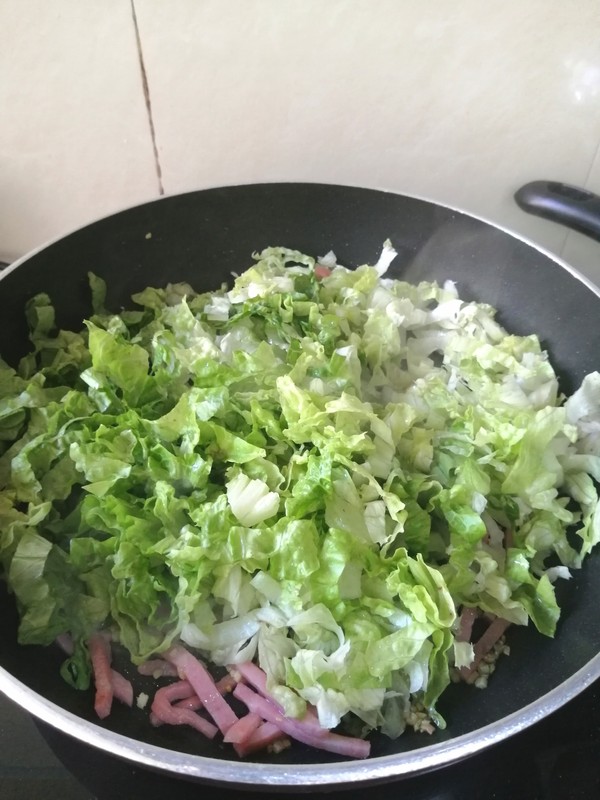 Fried Noodles with Luncheon Meat recipe