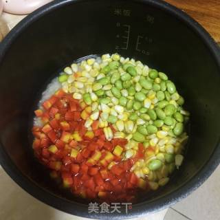 One-pot Rice with Mixed Vegetables recipe