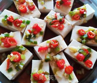 Steamed Tofu with Millet Pepper recipe