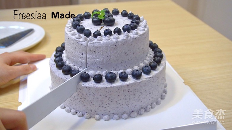 Video Double Blueberry Cake recipe