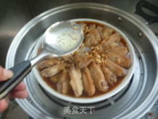 Steamed Chicken Wings with Garlic recipe