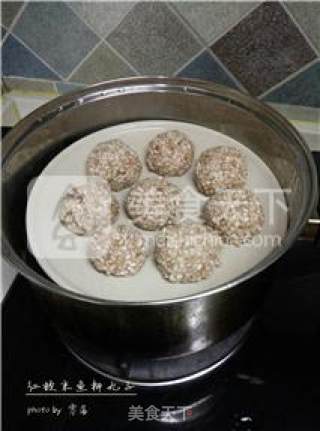 [prosperous and Prosperous] Red Japonica Rice Fish Fillet Meatballs recipe