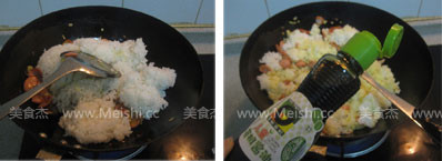 Rapeseed Oil Crispy Intestine Fried Rice recipe