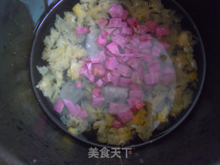 Refreshing Drink, Purple Potato and White Fungus Soup recipe