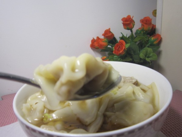 Wontons with Onion and Meat recipe