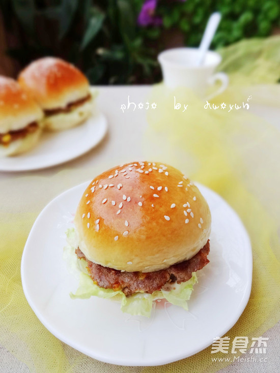 Homemade Golden Cutlet Burger recipe