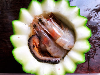 Mini Seafood Winter Melon Cup recipe