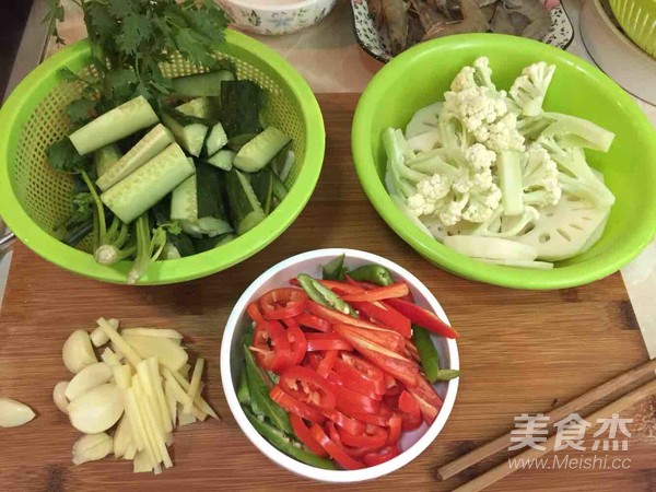 Griddle Shrimp Stir-fried Vegetarian Vegetables recipe