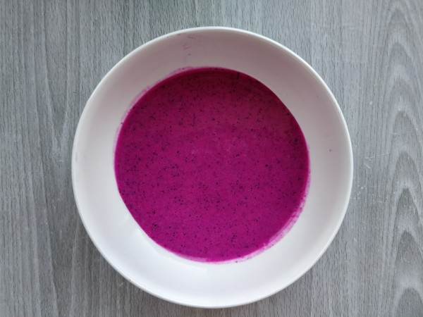 Gradient Color Juice Yogurt Cup recipe