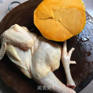 Pumpkin Steamed Chicken recipe