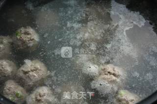 Spinach Vermicelli Meatball Soup recipe