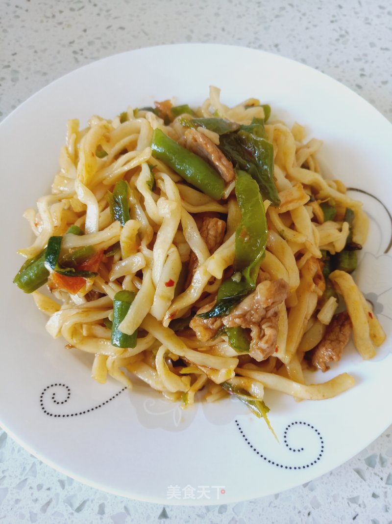 Steamed Noodles with Beans and Pork recipe