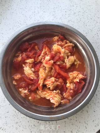 Tomato Egg Potato Noodles recipe