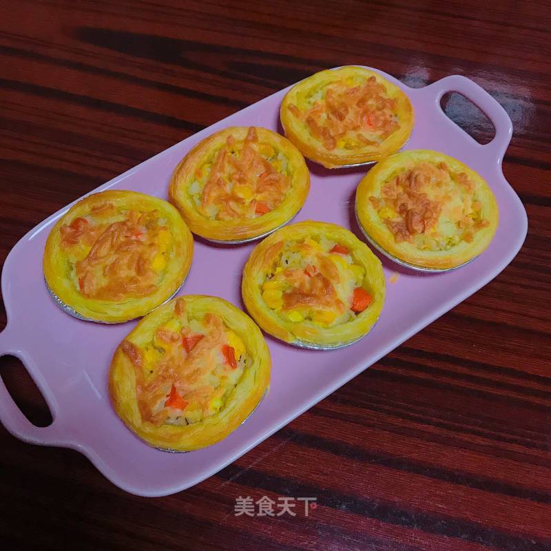 Baked Rice with Egg Tart Crust recipe