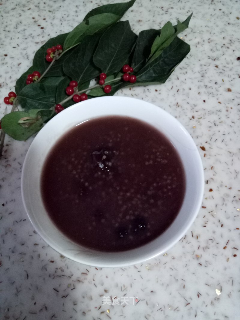 Millet Porridge with Mulberry and Red Dates recipe
