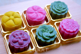 #新良第一节烤大赛# Peach Mountain Skin Moon Cakes recipe