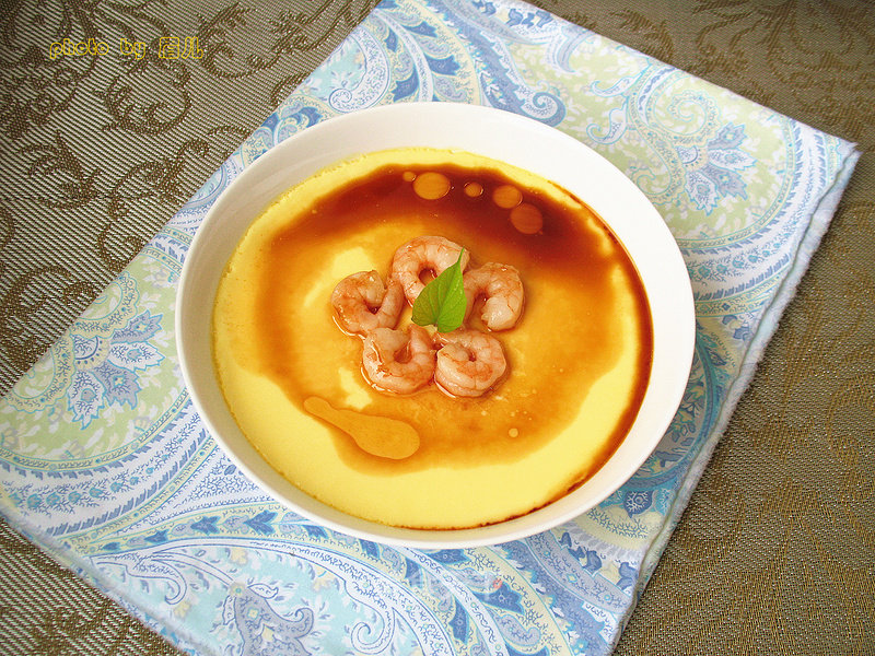 Shrimp Steamed Egg recipe