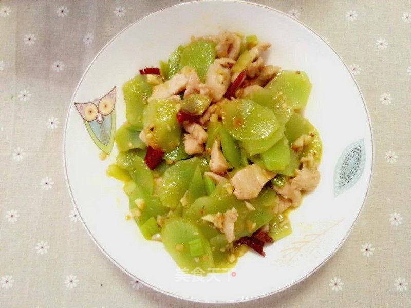 Stir-fried Pork with Lettuce recipe