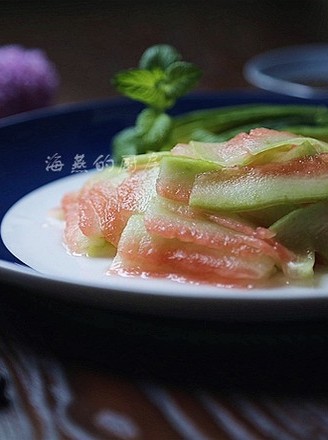 Watermelon Peel to Make A Sweet and Refreshing Dish recipe