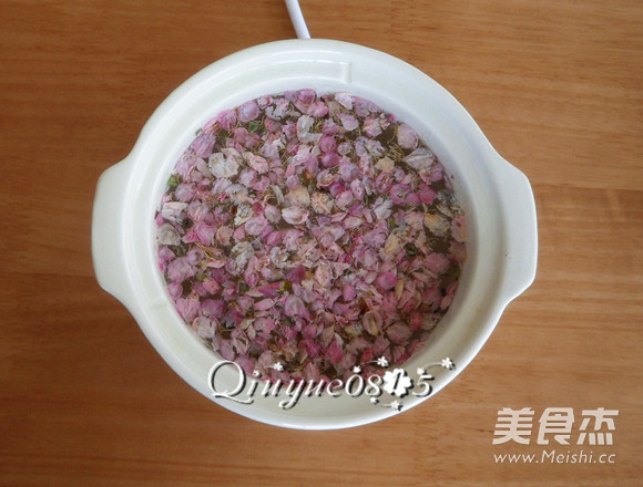 Peach Blossom Porridge recipe