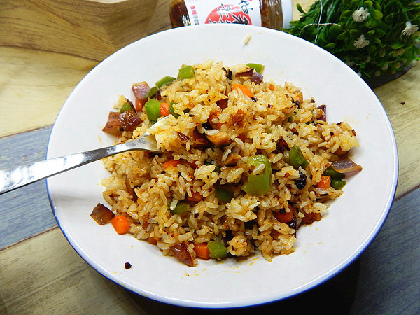 Fried Rice with Mushroom Sauce recipe