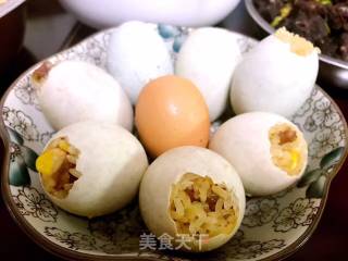 Salted Duck Egg and Sticky Rice recipe